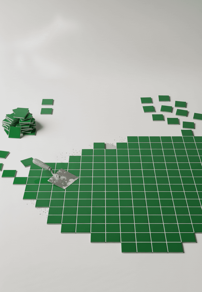 Making tiles process